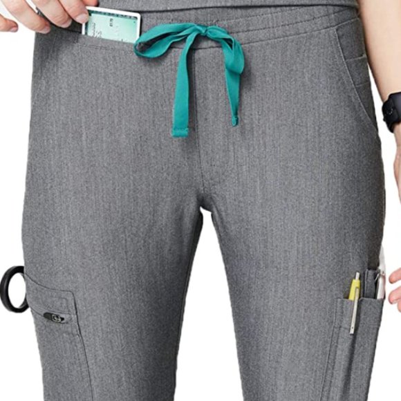 FIGS YOLA Skinny Scrub Pants for Women — Slim Fit, Super Soft Stretch - Picture 3 of 4